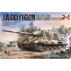 Takom BLITZ 1:35 Sd.Kfz.186 Jagdtiger - wczesna / późna produkcja - 2IN1