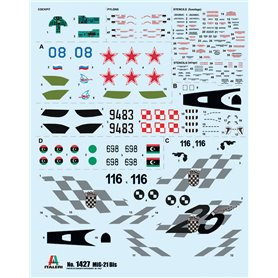 Italeri 1427 1/72  Mig-21 Bis " FISHBED" 