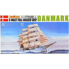 Aoshima 1:350 Danmark - 3-MAST FULL-RIGGED SHIP