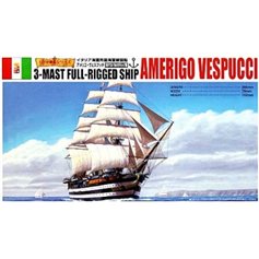 Aoshima 1:350 Amerigo Vespucci - 3-MAST FULL-RIGGED SHIP 