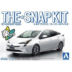 Aoshima 1:32 Toyota Prius - WHITE - THE SNAPKIT