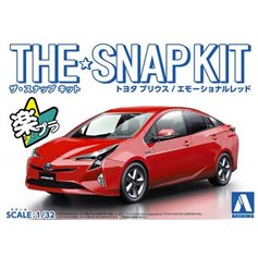Aoshima 1:32 Toyota Prius - RED - THE SNAPKIT 