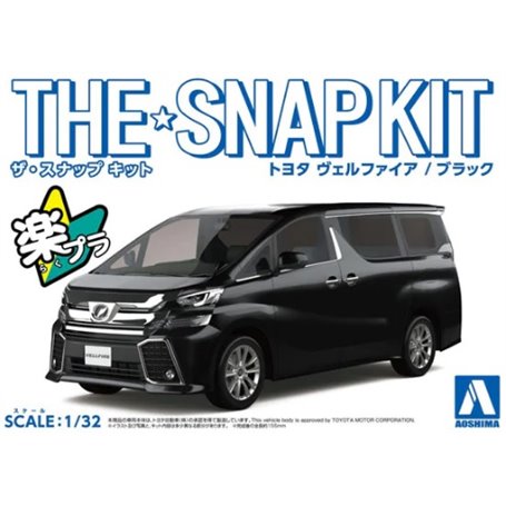 Aoshima 05631 1/32 Toyota Velfire Black  SNAPKIT