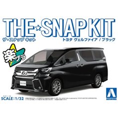 Aoshima 1:32 Toyota Velfire - BLACK - THE SNAPKIT