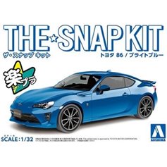 Aoshima 1:32 Toyota 86 - BTIGHT BLUE - THE SNAPKIT