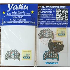 Yahu Models 1:32 Tablica przyrządów do Kawanishi N1K2-J George dla Hasegawa