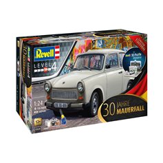 Revell 1:24 30TH ANNIVERSARY - TRABANT + FALL OF THE BERLIN WALL - z farbami