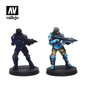 Zestaw Infinity Exclusive Panoceania 8 farb + figurka Forvard Observer