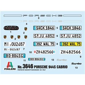 Italeri 1:24 Porsche 944 S Cabrio