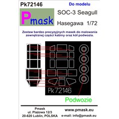 Pmask 1:72 Masks for SOC-3 Seagul - Hasegawa 