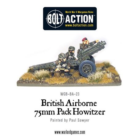 Bolt Action British Airborne 75mm Pack Howitzer & Crew