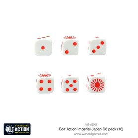 Bolt Action Imperial Japanese D6 Dice (16)