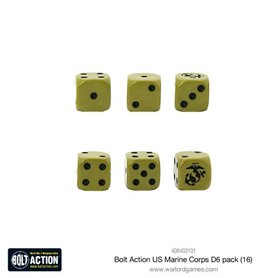 Bolt Action US Marine Corps D6 Dice (16)