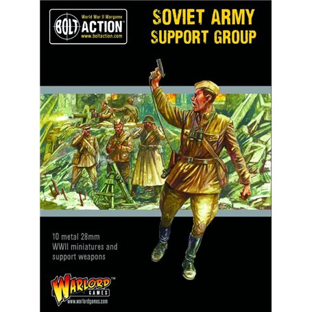 Bolt Action Soviet Army Support Group (HQ, Mortar & MMG)