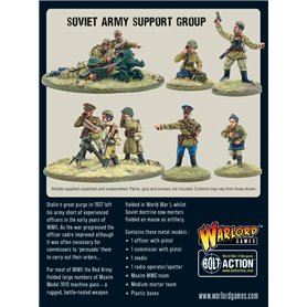 Bolt Action Soviet Army Support Group (HQ, Mortar & MMG)