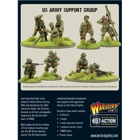 Bolt Action US Army Support Group (HQ, Mortar & MMG)