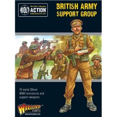 Bolt Action BRITISH ARMY SUPPORT GROUP - HQ, MORTAR AND MMG