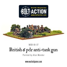 Bolt Action BRITISH ARMY 6 POUNDER ANTI-TANK GUN AND CREW