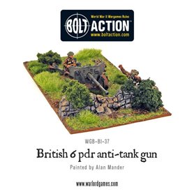 Bolt Action British Army 6 Pounder ATG & Crew