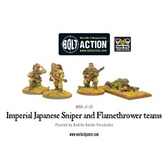 Bolt Action IMPERIAL JAPANESE SNIPER AND FLAMETHOWER TEAMS