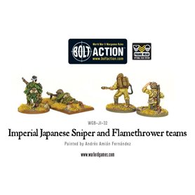 Bolt Action Imperial Japanese Sniper and Flamethrower teams