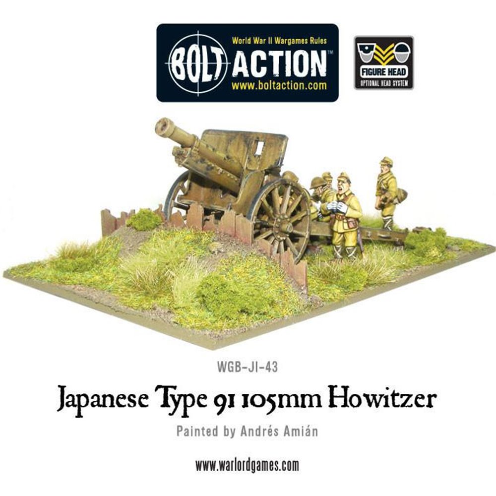 Bolt Action Imperial Japanese Type 91 105mm Howitzer Army Japan