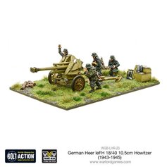 Bolt Action German Heer 105mm Gun & Crew