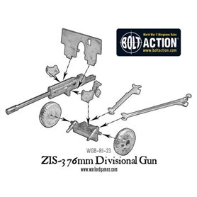 Bolt Action Soviet Zis 3 Gun