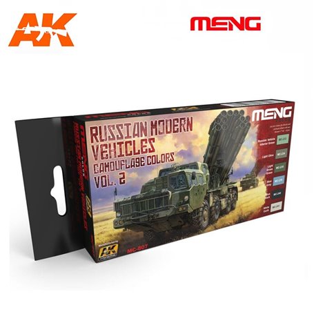Meng Zestaw farb RUSSIAN MODERN VEHICLES CAMOUFLAGE COLORS - cz.2