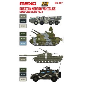 Meng Zestaw farb RUSSIAN MODERN VEHICLES CAMOUFLAGE COLORS - cz.2