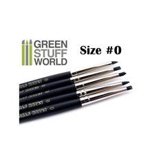 Green Stuff World COLOUR SHAPERS BRUSHES - SIZE 0 - BLACK FIRM