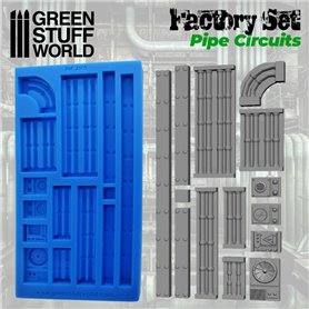 Green Stuf World Silicone Mould – Pipe Circuits