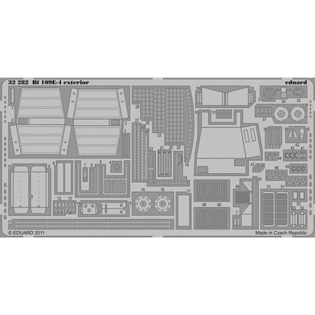 Eduard Bf 109E-4 exterior 1/32 dla DRAGON/CYBER HOBBY