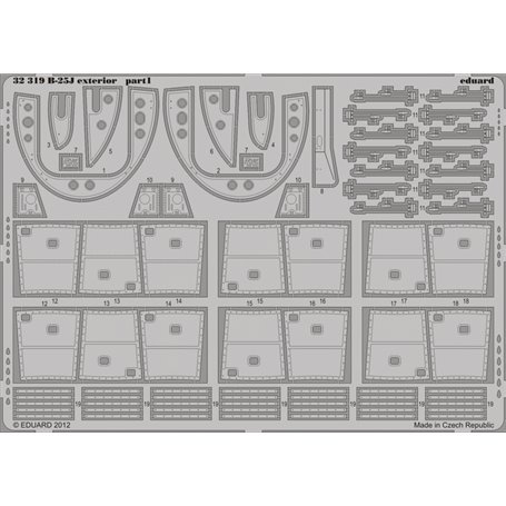 Eduard B-25J exterior 1/32 dla HKM