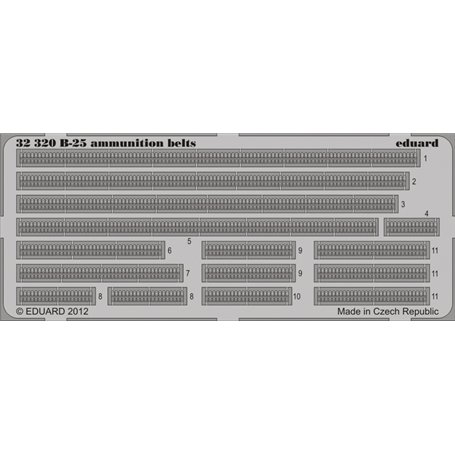 Eduard B-25 ammunition belts 1/32 dla HKM