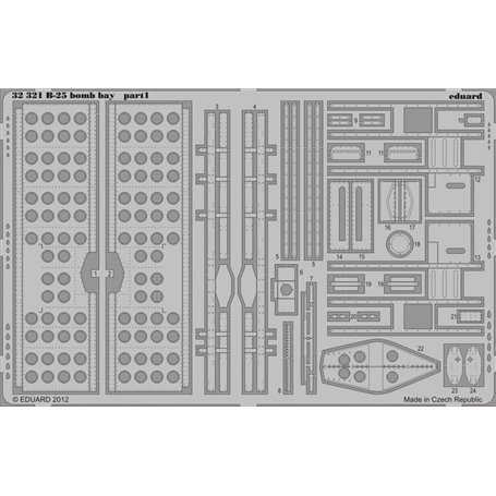 Eduard B-25 bomb bay 1/32 dla HKM