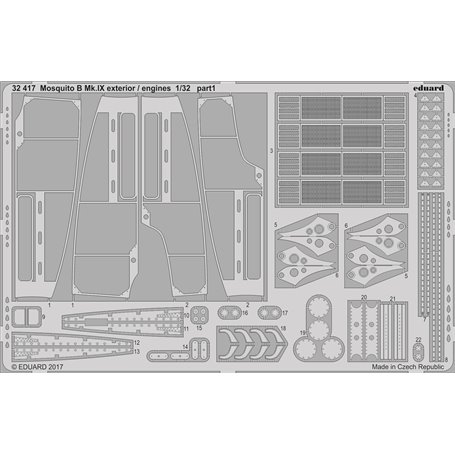 Eduard Mosquito B Mk.IX exterior / engines 1/32 dla HKM