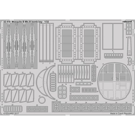 Eduard Mosquito B Mk.IX bomb bay 1/32 dla HKM