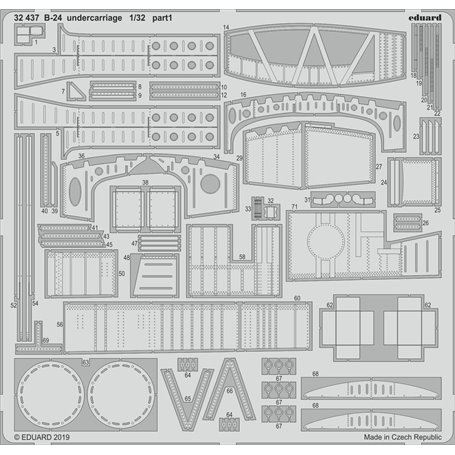 Eduard B-24 undercarriage 1/32 dla HOBBY BOSS