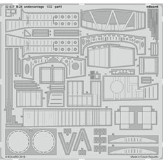 Eduard 1:32 Undercarriage o Consolidated B-24 Liberator - Hobby Boss 