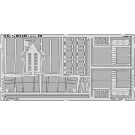 Eduard Fw 190A-8/R2 engine 1/32 dla REVELL