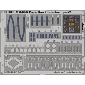 Eduard MH-60G interior 1/35 dla ACADEMY/MRC