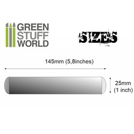 Green Stuff World Rolling Pin Plain 25mm