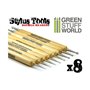 Green Stuff World 8x Sculpting STYLUS tool set 