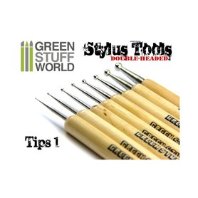 Green Stuff World 8x Sculpting STYLUS tool set 
