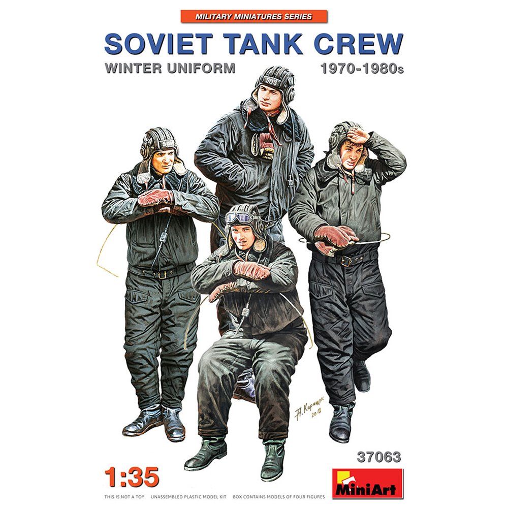 Mini Art 1:35 SOVIET TANK CREW - 1970-1980 - WINTER UNIFORM - Mini