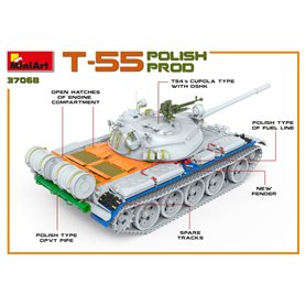 Mini Art 1:35 T-55 - POLSKA PRODUCKJA