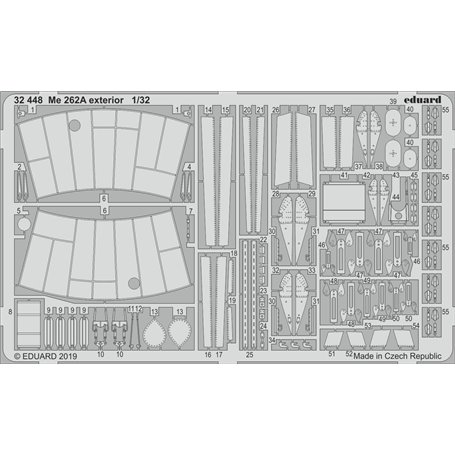 Eduard Me 262A exterior 1/32 dla REVELL