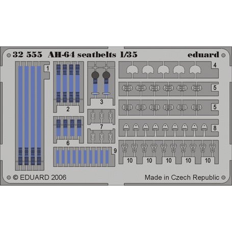 Eduard AH-64 seatbelts 1/35 dla KANGAM