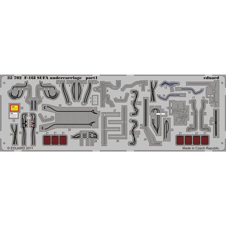 Eduard F-16I SUFA undercarriage 1/32 dla ACADEMY